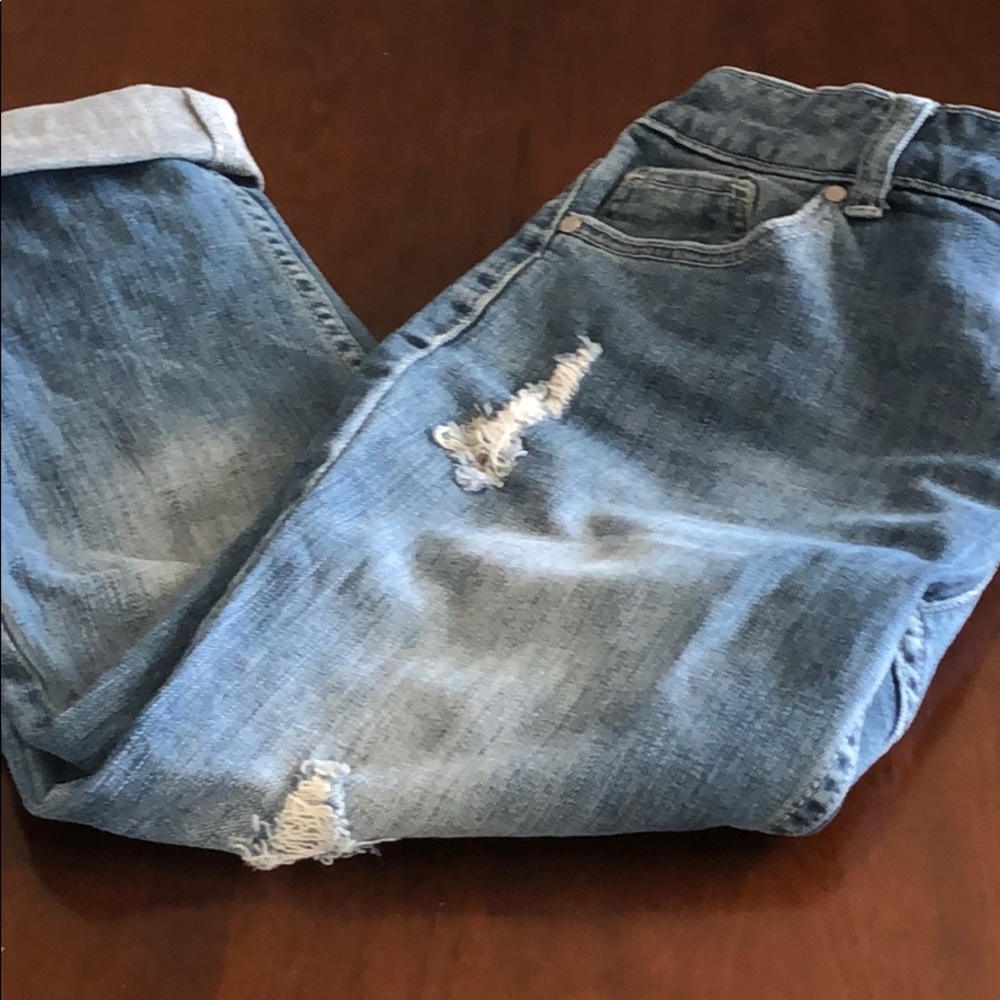 Simply vera 10 P straight calf Capri distressed